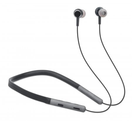 Manhattan 179805 hovedtelefoner/headset Trådløs I ørerne Opkald/musik Micro-USB Bluetooth Sort