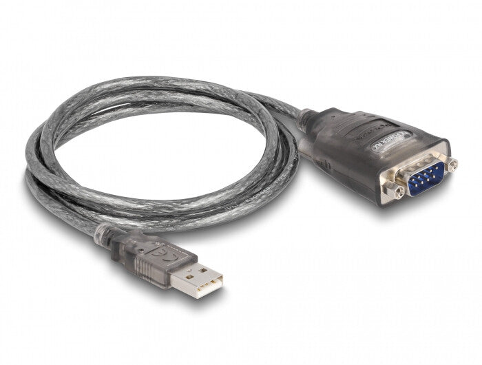 DeLOCK 61400 kabel kønsskifter USB A RS-232 Sort