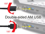 Gembird CC-MUSB2D-1M USB-kabel USB 2.0 USB A Micro-USB A Sort