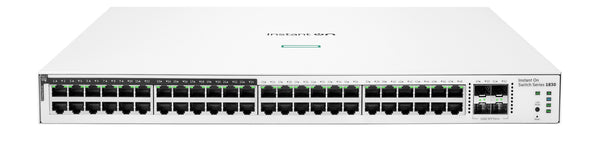 HPE Aruba Networking Networking Instant On Switch 48p Gigabit CL4 PoE 4p SFP 370W 1830 Administreret L2 Gigabit Ethernet (10/100/1000) Strøm over Ethernet (PoE) 1U