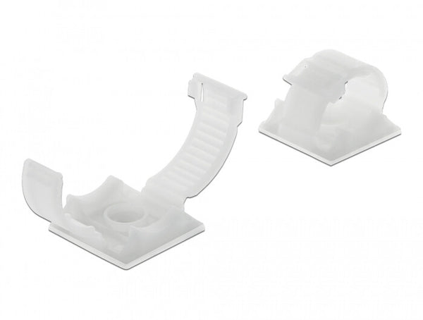 DeLOCK 60178 kabelholder Hvid 10 stk