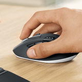 Logitech 920-008221 tastatur Mus inkluderet Universel RF trådløs + Bluetooth QWERTZ Tysk Sort