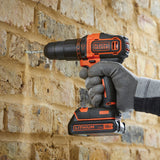 Black & Decker BDCHD18KB-QW bor Nøglefri Sort, Orange