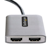 StarTech.com MST14CD122HD USB grafisk adapter 3840 x 2160 pixel Sort, Grå