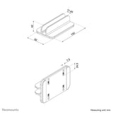Neomounts NSLS300 laptop stativ Laptop-opbevaringsstativ Grå 43,2 cm (17")