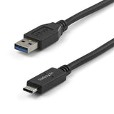 StarTech.com USB31AC1M USB-kabel USB 3.2 Gen 2 (3.1 Gen 2) 1 m USB A USB C 10 Gbit/sek. Sort