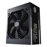 Cooler Master MWE Gold 1250 - V2 Full Modular enhed til strømforsyning 1250 W 24-pin ATX ATX Sort