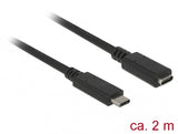 DeLOCK SuperSpeed USB USB-kabel USB 3.2 Gen 1 (3.1 Gen 1) 2 m USB C 5 Gbit/sek. Sort