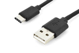 Digitus AK-300154-010-S USB-kabel USB 2.0 1 m 2 x USB A USB C 0,48 Gbit/sek. Sort