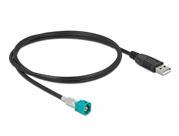 DeLOCK 90490 koaxial kabel 1 m HSD Z USB 2.0 Type-A Sort