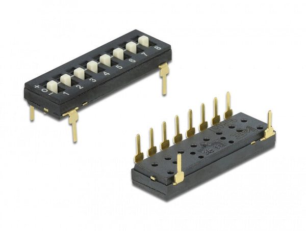 DeLOCK 66306 tilbehør til printkort (PCB) DIP-kontakt 2 stk