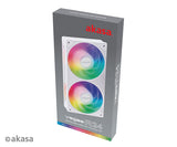 Akasa VEGAS A24 Computerkabinet, Processor Ventilator 12 cm Hvid 1 stk