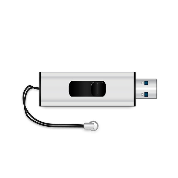 MediaRange MR914 USB-nøgle 8 GB USB Type-A 3.2 Gen 1 (3.1 Gen 1) Sort, Sølv