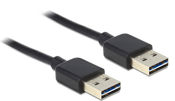 DeLOCK 3m USB 2.0 A USB-kabel USB A Sort