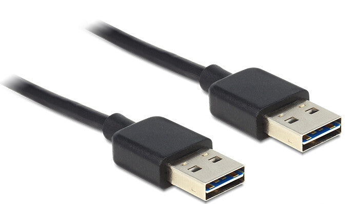 DeLOCK 3m USB 2.0 A USB-kabel USB A Sort