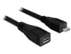DeLOCK 83248 USB-kabel USB 2.0 1 m Micro-USB B 0,48 Gbit/sek. Sort