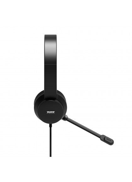 Port Designs 901605 hovedtelefoner/headset Ledningsført USB Type-A Sort