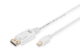 Digitus AK-340102-030-W DisplayPort kabel 3 m Mini DisplayPort Hvid