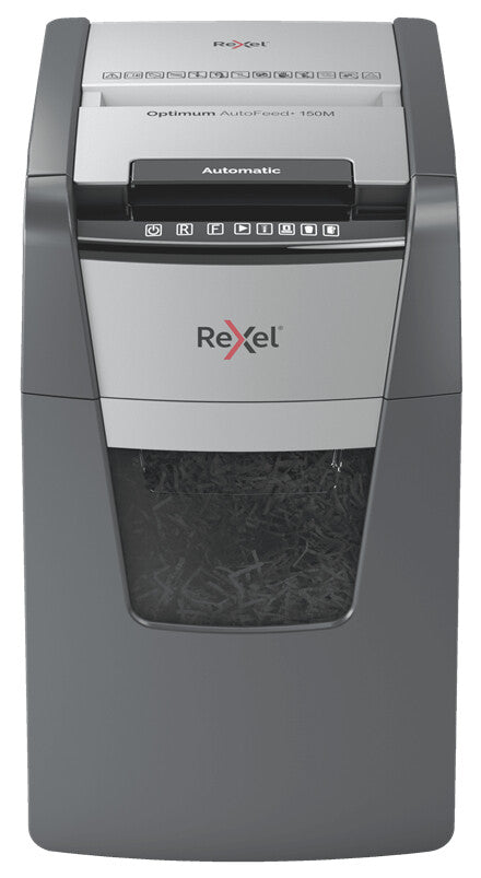 Rexel Makulator Optimum AutoFeed+ 150M mikromakulering, 2x15mm P5