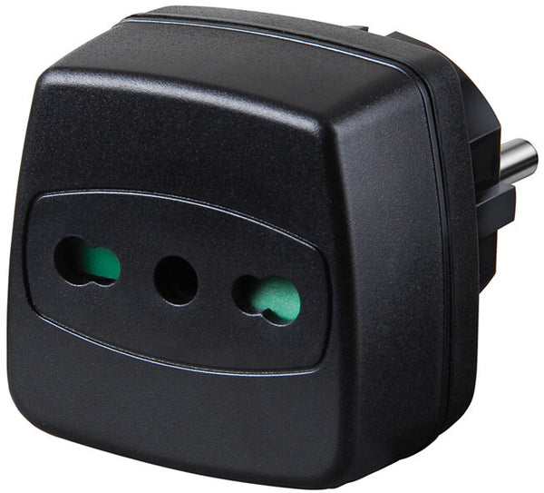 Brennenstuhl Travel Adapter strømadapter og vekselret Sort