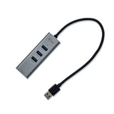 i-tec Metal U3METALG3HUB interface hub USB 3.2 Gen 1 (3.1 Gen 1) Type-A 5000 Mbit/s Grå