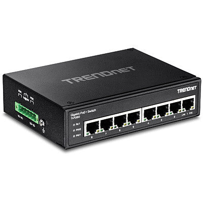 Trendnet TI-PG80 netværksswitch Ikke administreret L2 Gigabit Ethernet (10/100/1000) Strøm over Ethernet (PoE) Sort