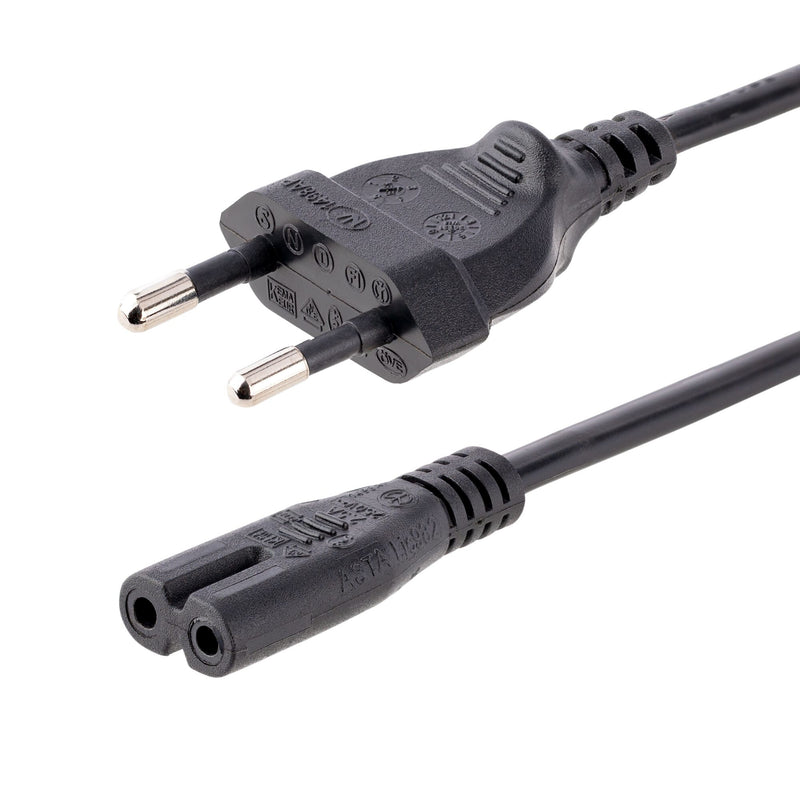 StarTech.com 752E-3M-POWER-LEAD el-ledning Sort CEE7/16 C7 forbinder