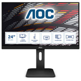 AOC P1 X24P1 computerskærm 61 cm (24") 1920 x 1200 pixel WUXGA LED Sort