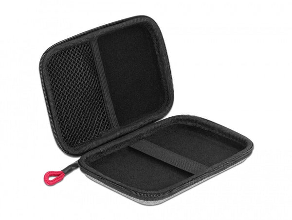DeLOCK 18422 etui til drev Cover Polyester Sort, Grå