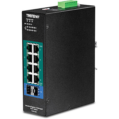 Trendnet TI-PG102I netværksswitch Administreret L2 Gigabit Ethernet (10/100/1000) Strøm over Ethernet (PoE) Sort