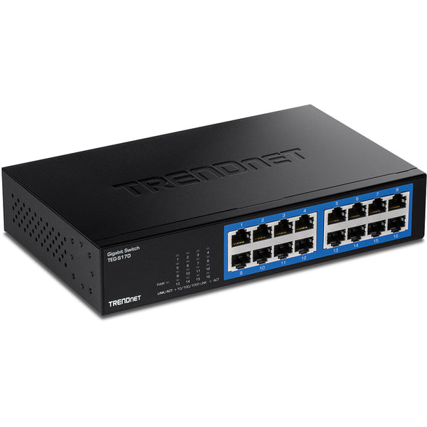 Trendnet TEG-S17D netværksswitch Gigabit Ethernet (10/100/1000) Sort