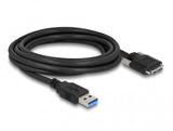 DeLOCK 87801 USB-kabel USB 3.2 Gen 1 (3.1 Gen 1) 3 m USB A Micro-USB B 5 Gbit/sek. Sort