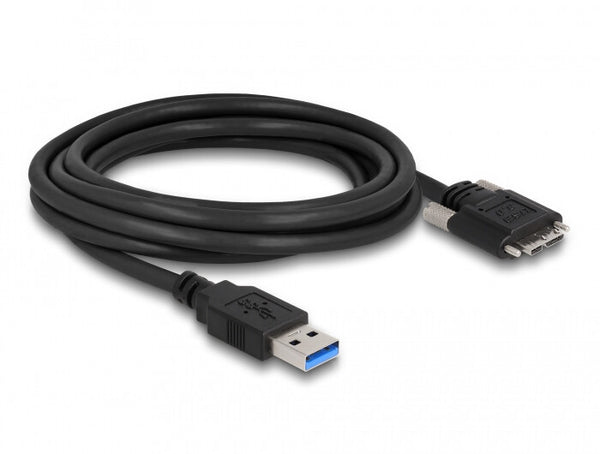 DeLOCK 87801 USB-kabel USB 3.2 Gen 1 (3.1 Gen 1) 3 m USB A Micro-USB B 5 Gbit/sek. Sort
