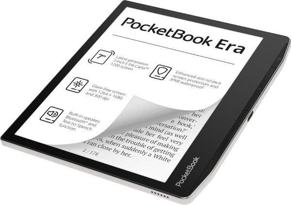 PocketBook 700 Era Silver e-bog-læser Berøringsskærm 16 GB Sort, Sølv
