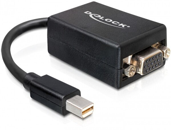 DeLOCK 65256 videokabel adapter 0,18 m Mini DisplayPort VGA (D-Sub) Sort