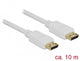 DeLOCK 84863 DisplayPort kabel 10 m Hvid