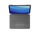 Logitech 920-010142 tastatur til mobil enhed QWERTZ Tysk Smart Connector Grå