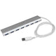 StarTech.com ST73007UA interface hub USB 3.2 Gen 1 (3.1 Gen 1) Type-A 5000 Mbit/s Sølv, Hvid
