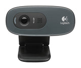 Logitech HD C270 webcam 3 MP 1280 x 720 pixel USB 2.0 Sort, Grå