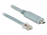 DeLOCK 89893 serielkabel Grå 1 m USB 2.0 Type-C RJ45