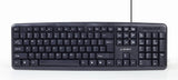 Gembird KBS-UO4-01 tastatur Mus inkluderet Kontor USB QWERTY US engelsk Sort