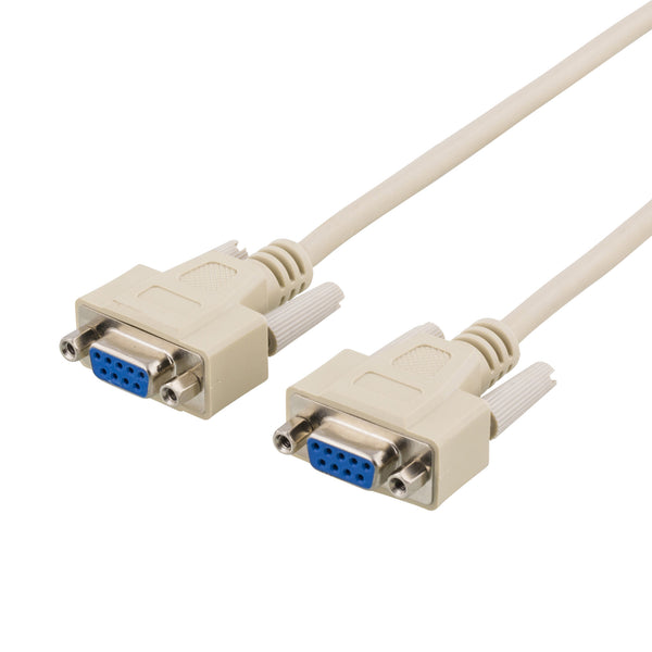 Deltaco Null modem cable DB9ho-ho 3m