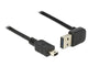 DeLOCK 85184 USB-kabel USB 2.0 0,5 m USB A Mini-USB B 0,48 Gbit/sek. Sort