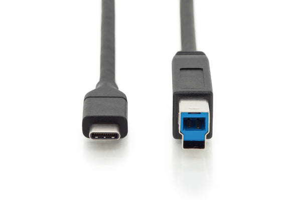 Digitus AK-300149-018-S USB-kabel USB 2.0 1,8 m USB C USB B 5 Gbit/sek. Sort