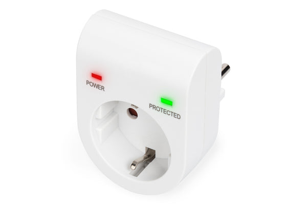 Digitus DN-95400 overspændingsbeskytter Hvid 1 AC stikkontakt(er) 230 V