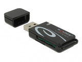 DeLOCK 91602 kortlæser USB 2.0 Sort