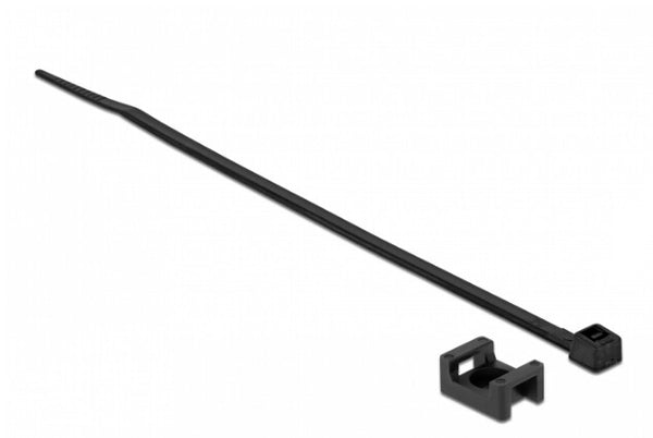 DeLOCK 18884 kabelsamler Gevindmonteret kabelbinder Nylon Sort 10 stk