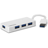 Trendnet TU3-H4E interface hub 5000 Mbit/s Hvid