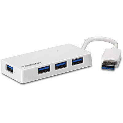 Trendnet TU3-H4E interface hub 5000 Mbit/s Hvid