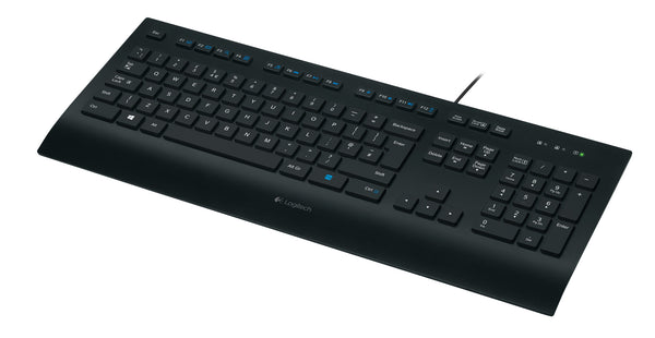 Logitech K280E Pro f/ Business tastatur Kontor USB QWERTZ Tysk Sort